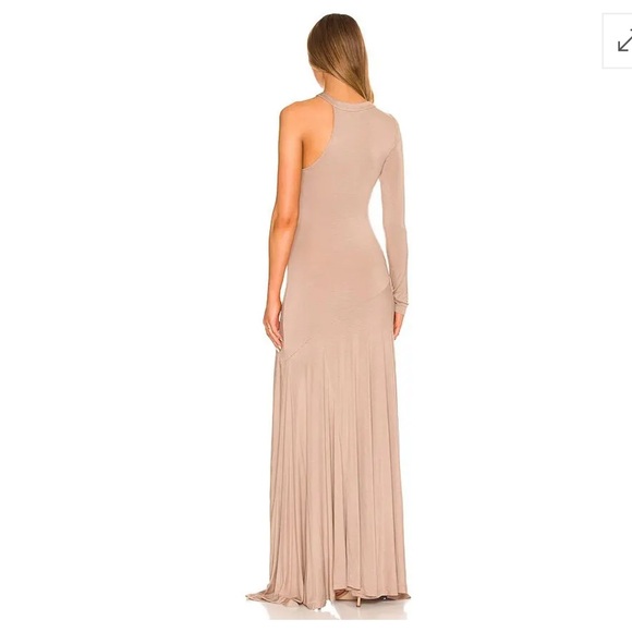 L'Academie Rennea Midi Dress in Taupe NWT - Picture 4 of 4